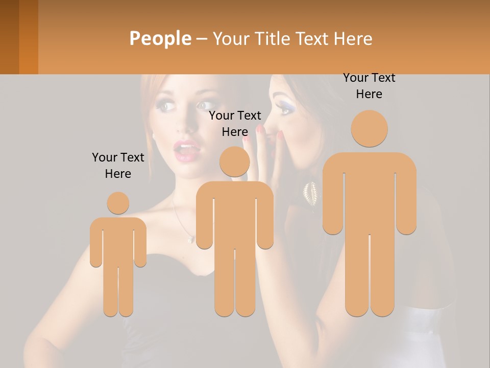 Girls Gossip PowerPoint Template
