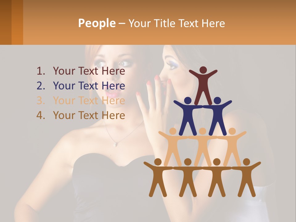 Girls Gossip PowerPoint Template