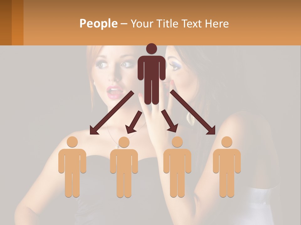 Girls Gossip PowerPoint Template