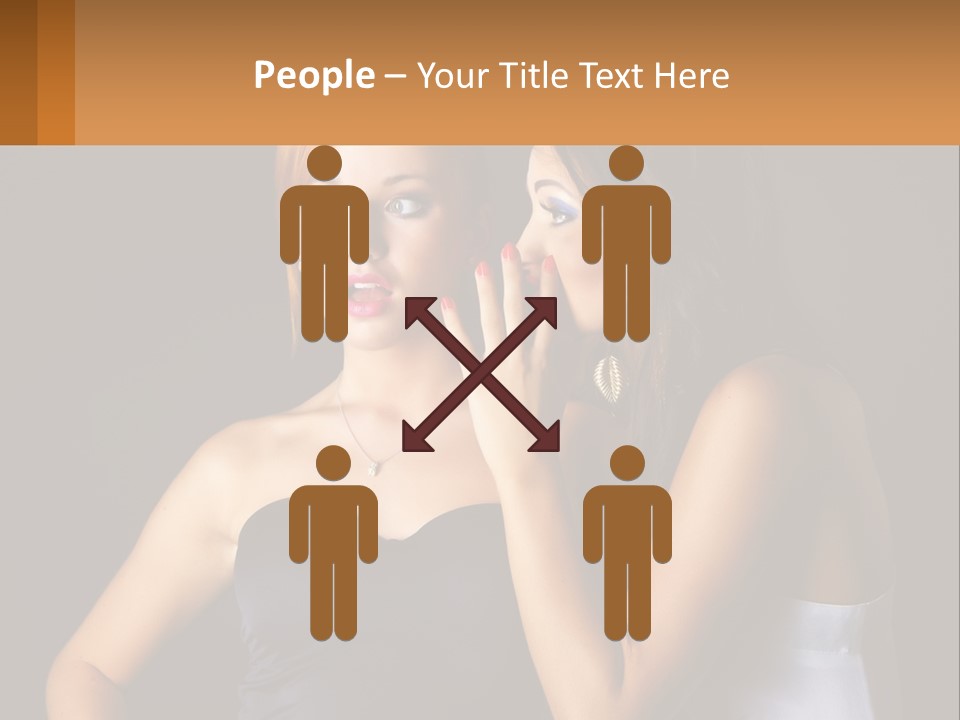 Girls Gossip PowerPoint Template