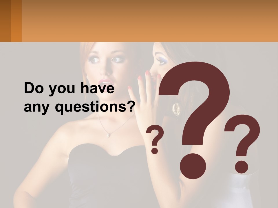 Girls Gossip PowerPoint Template