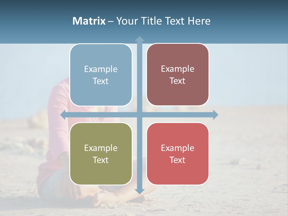 Pregnant Woman By The Sea PowerPoint Template