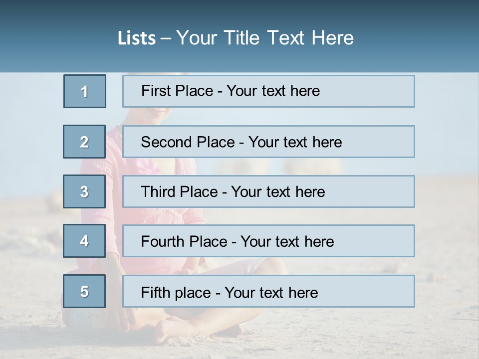 Pregnant Woman By The Sea PowerPoint Template