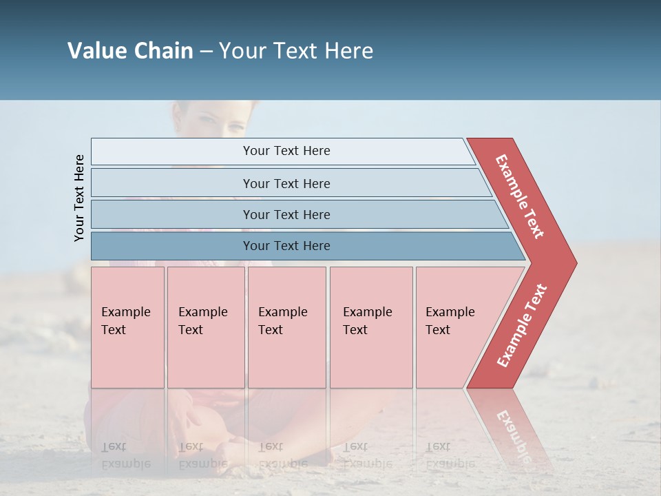 Pregnant Woman By The Sea PowerPoint Template