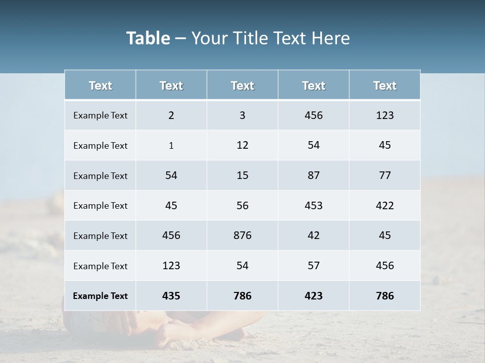 Pregnant Woman By The Sea PowerPoint Template