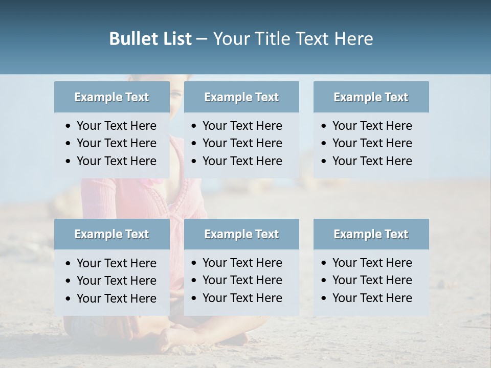 Pregnant Woman By The Sea PowerPoint Template