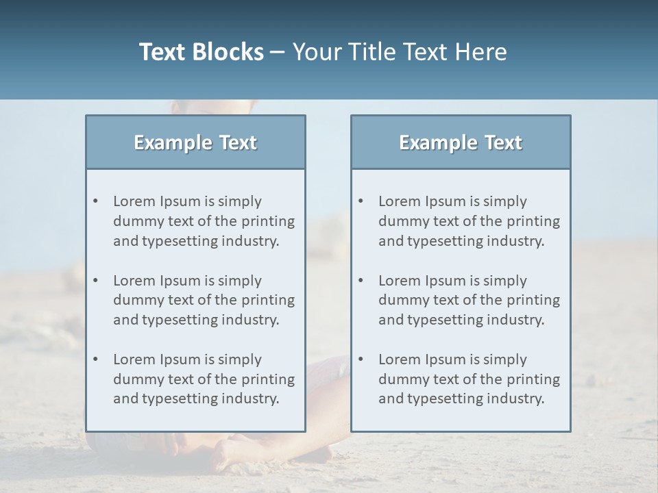 Pregnant Woman By The Sea PowerPoint Template