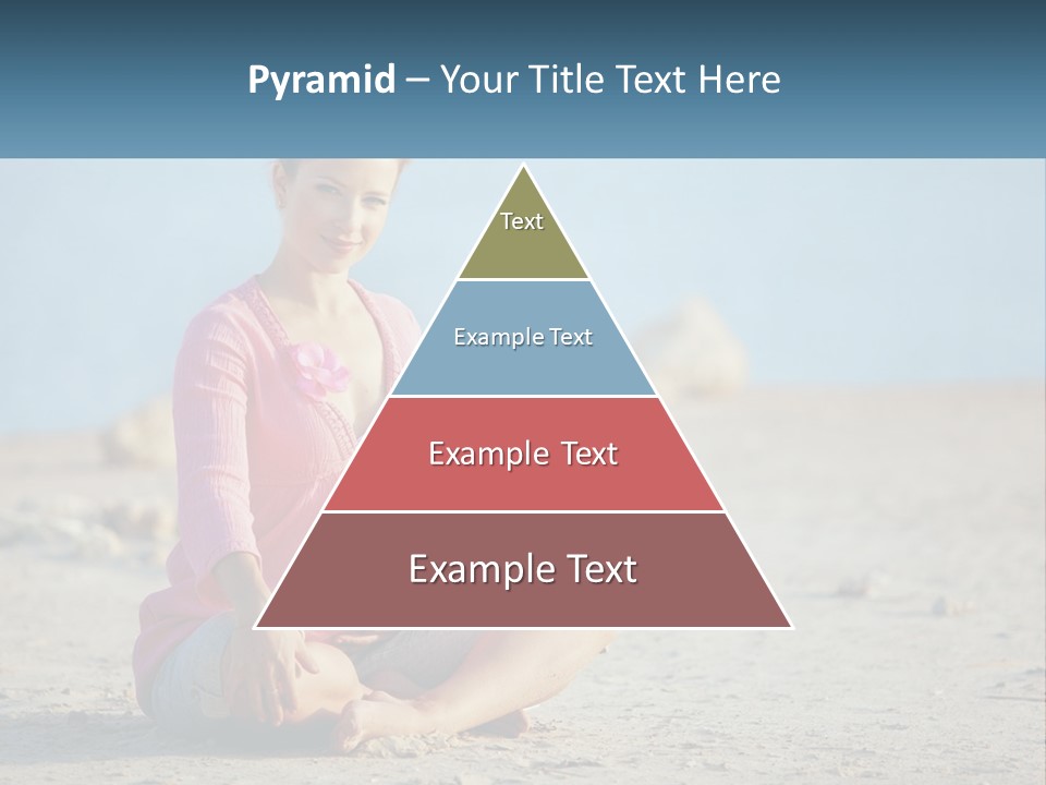 Pregnant Woman By The Sea PowerPoint Template