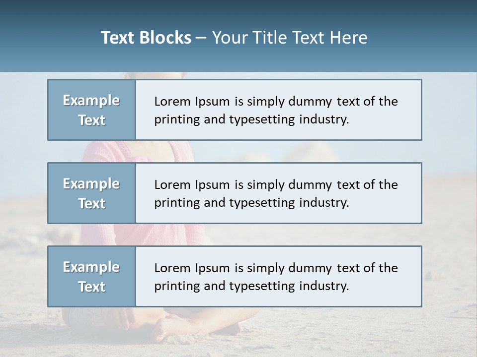 Pregnant Woman By The Sea PowerPoint Template