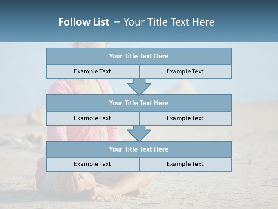 Pregnant Woman By The Sea PowerPoint Template