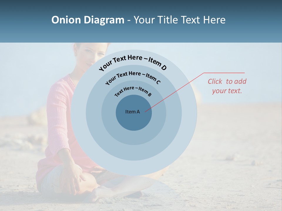 Pregnant Woman By The Sea PowerPoint Template