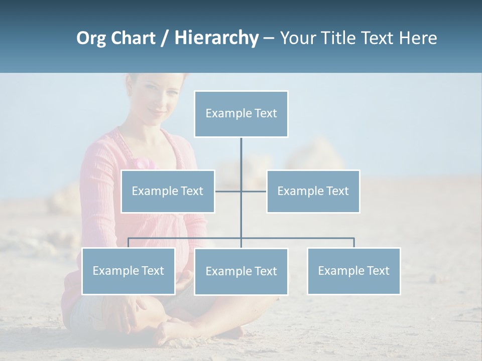 Pregnant Woman By The Sea PowerPoint Template