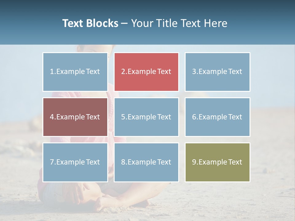 Pregnant Woman By The Sea PowerPoint Template