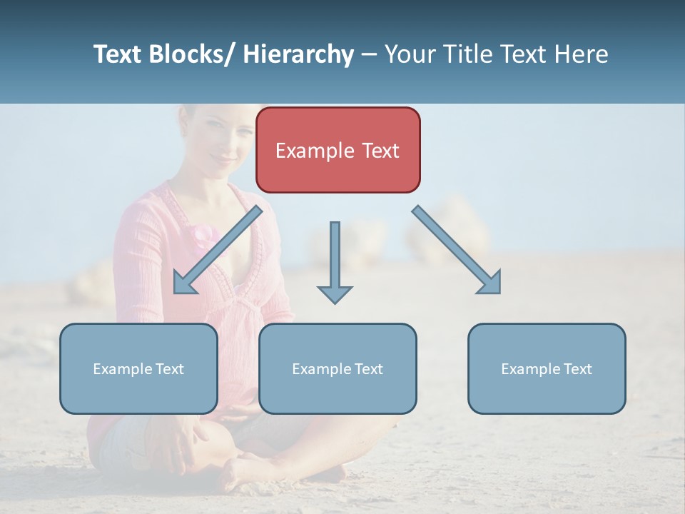 Pregnant Woman By The Sea PowerPoint Template