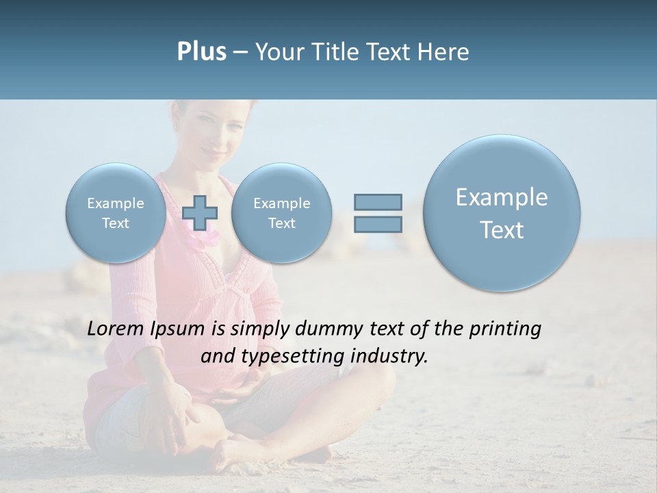 Pregnant Woman By The Sea PowerPoint Template