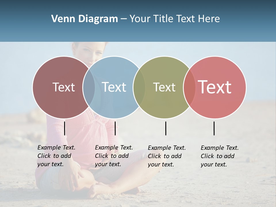 Pregnant Woman By The Sea PowerPoint Template