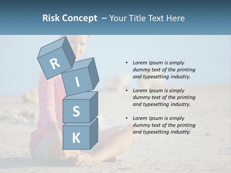 Pregnant Woman By The Sea PowerPoint Template