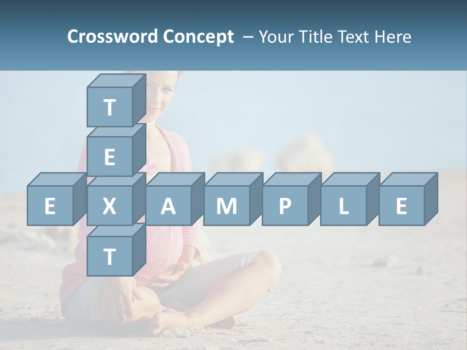 Pregnant Woman By The Sea PowerPoint Template