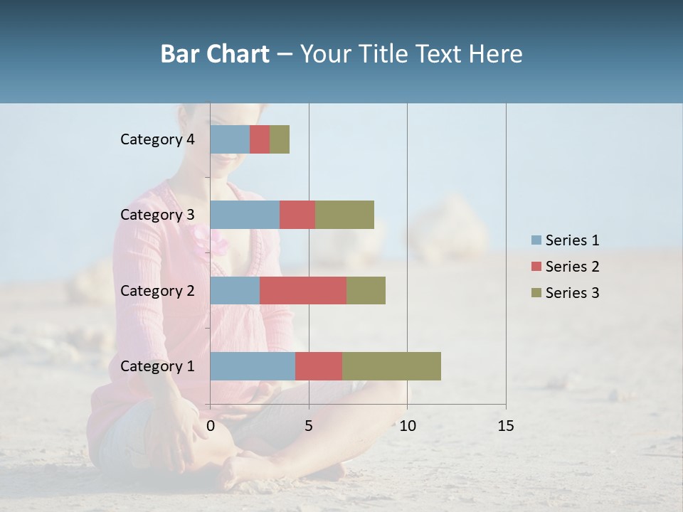 Pregnant Woman By The Sea PowerPoint Template