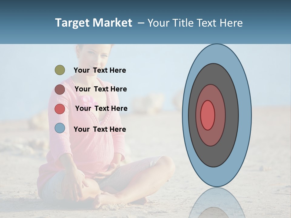 Pregnant Woman By The Sea PowerPoint Template