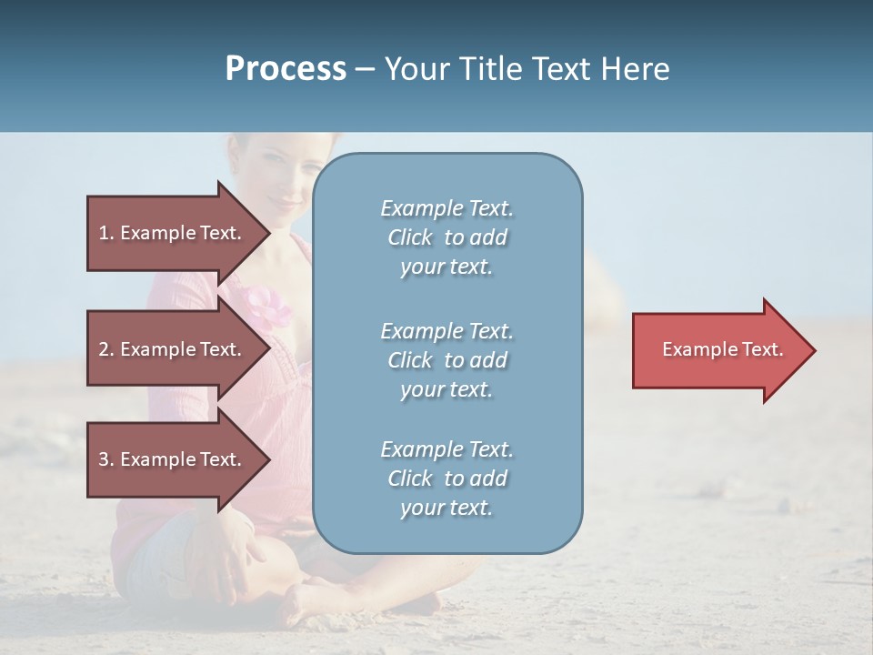 Pregnant Woman By The Sea PowerPoint Template