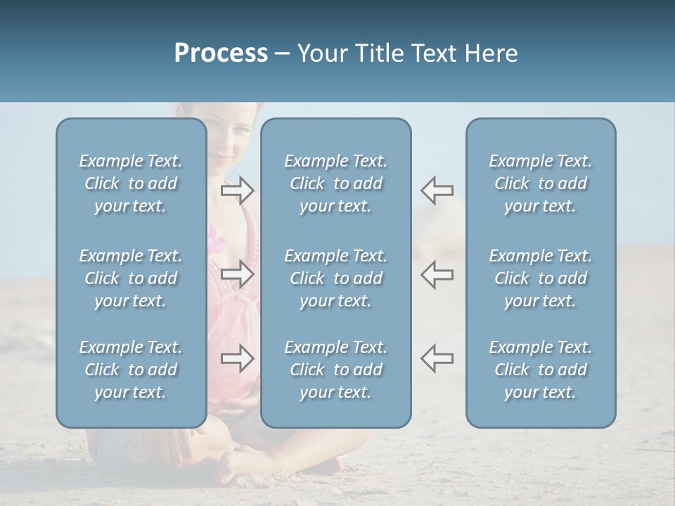 Pregnant Woman By The Sea PowerPoint Template