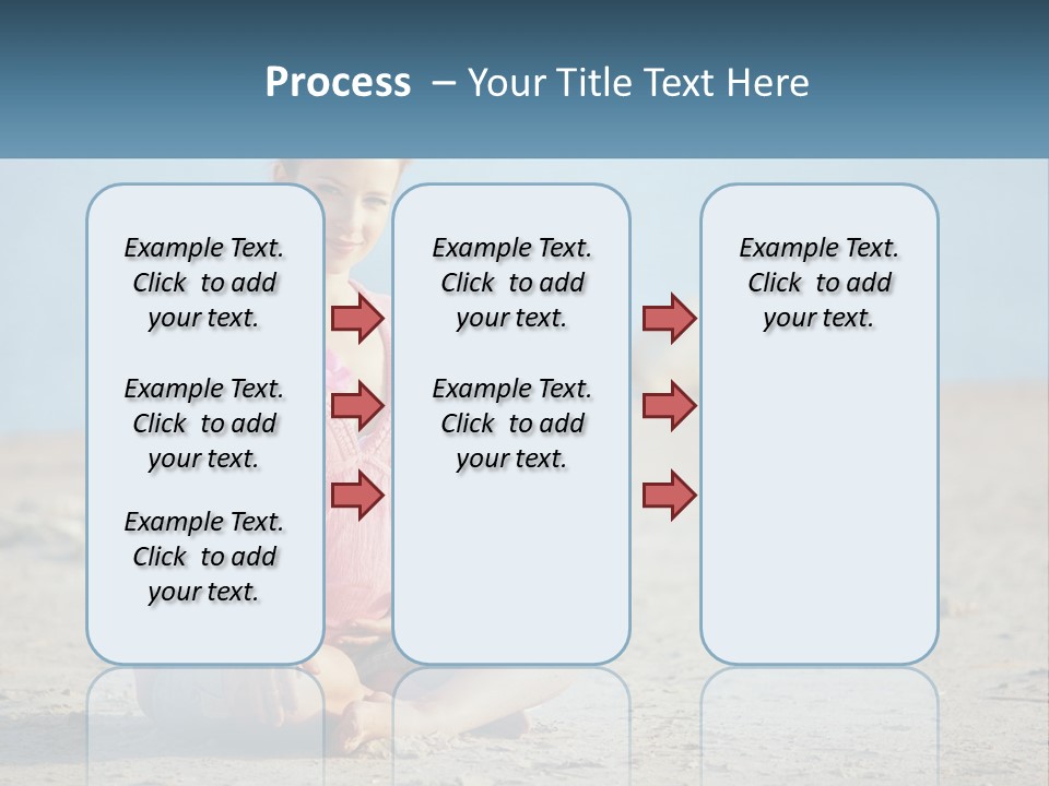 Pregnant Woman By The Sea PowerPoint Template