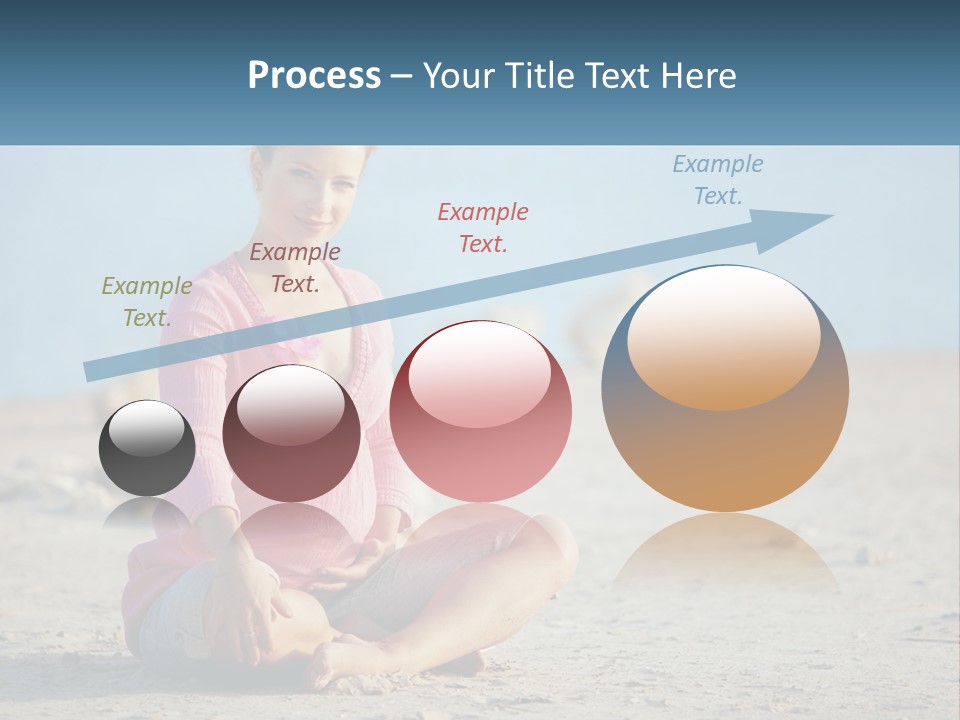 Pregnant Woman By The Sea PowerPoint Template