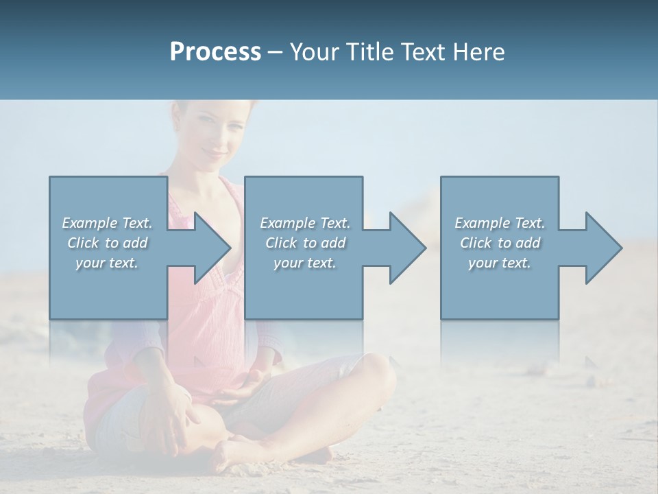 Pregnant Woman By The Sea PowerPoint Template