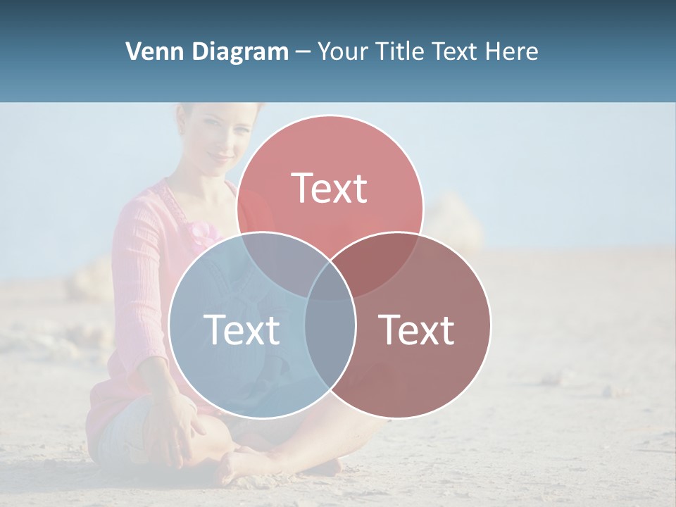 Pregnant Woman By The Sea PowerPoint Template