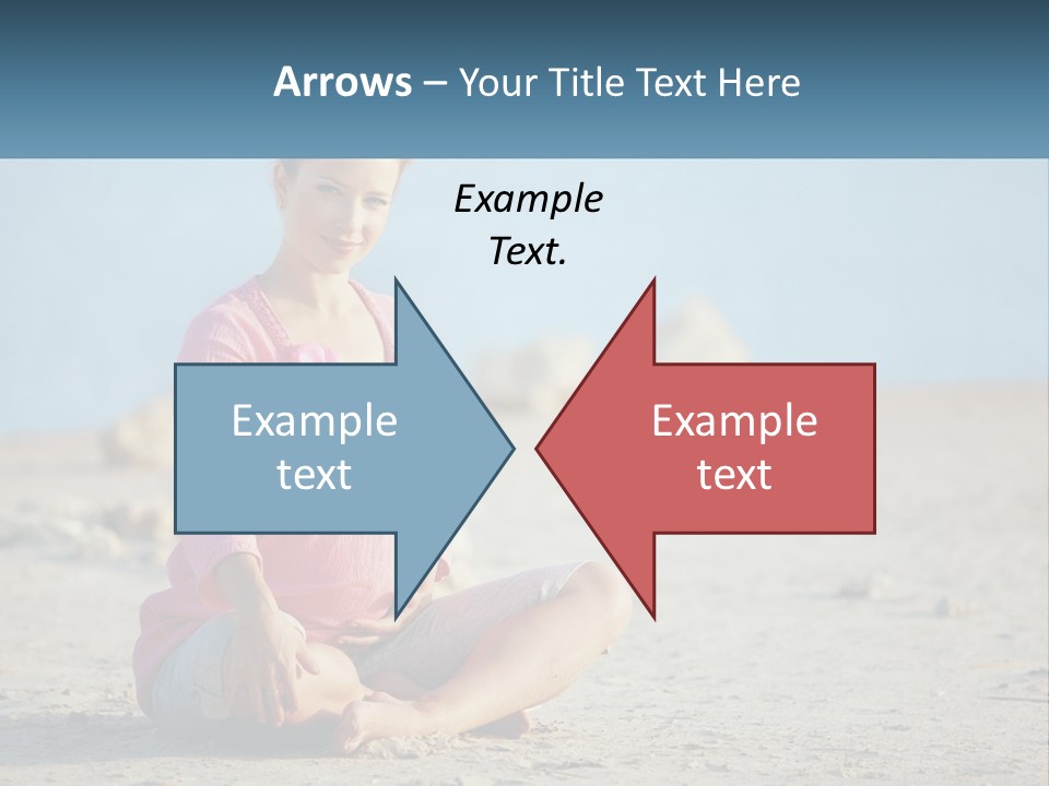 Pregnant Woman By The Sea PowerPoint Template