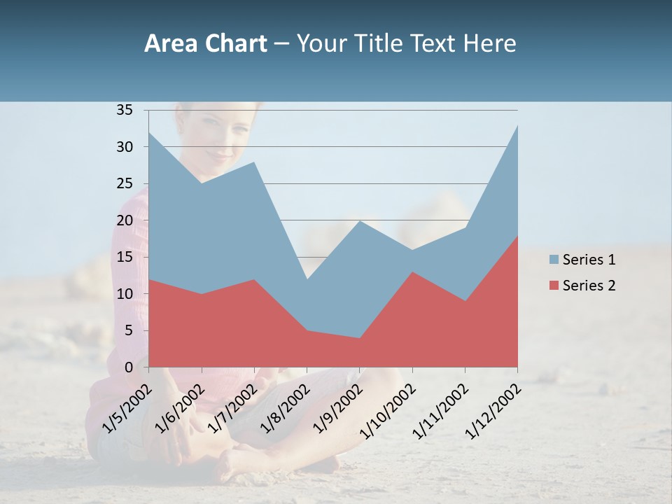 Pregnant Woman By The Sea PowerPoint Template