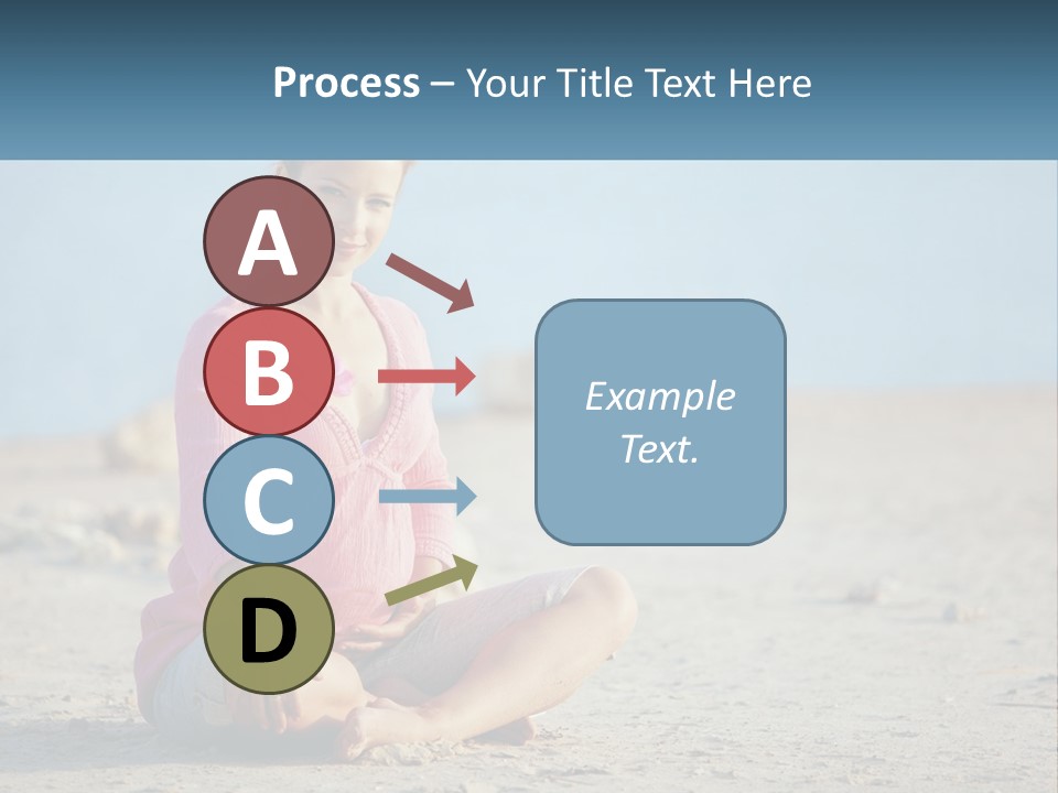 Pregnant Woman By The Sea PowerPoint Template