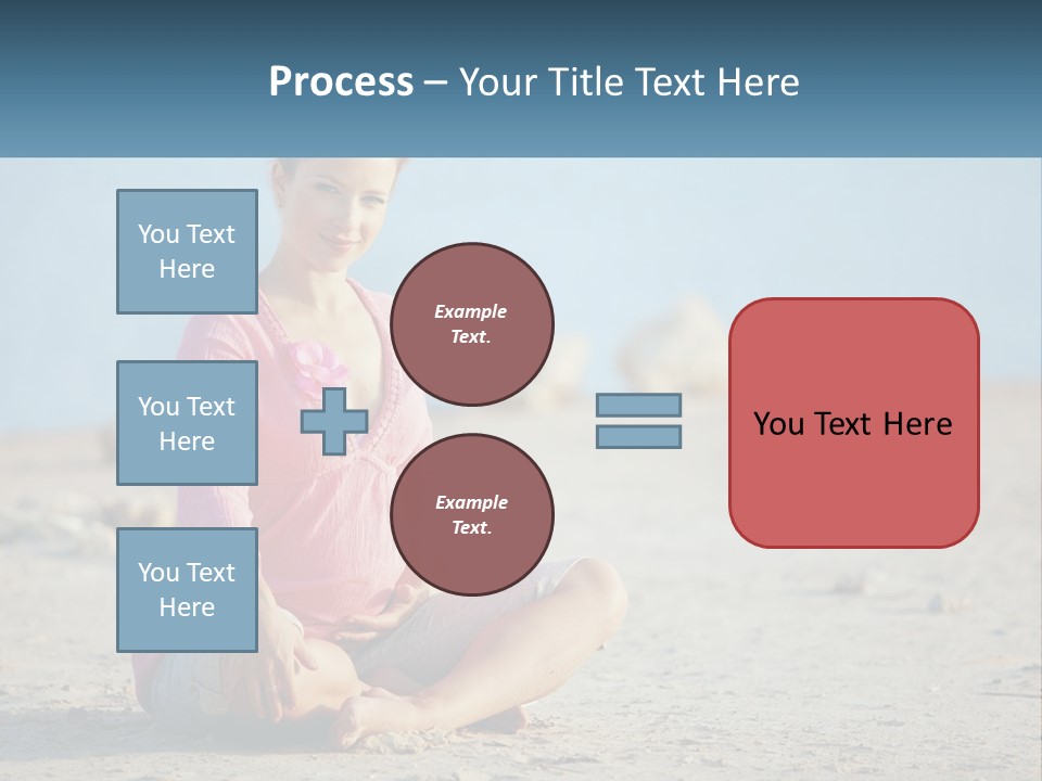 Pregnant Woman By The Sea PowerPoint Template