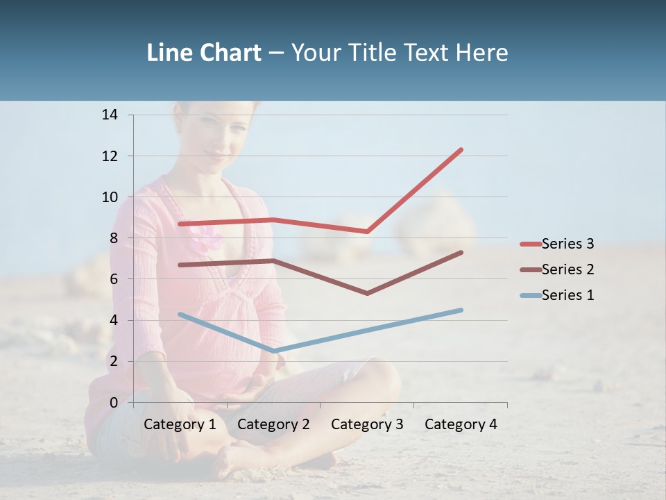 Pregnant Woman By The Sea PowerPoint Template