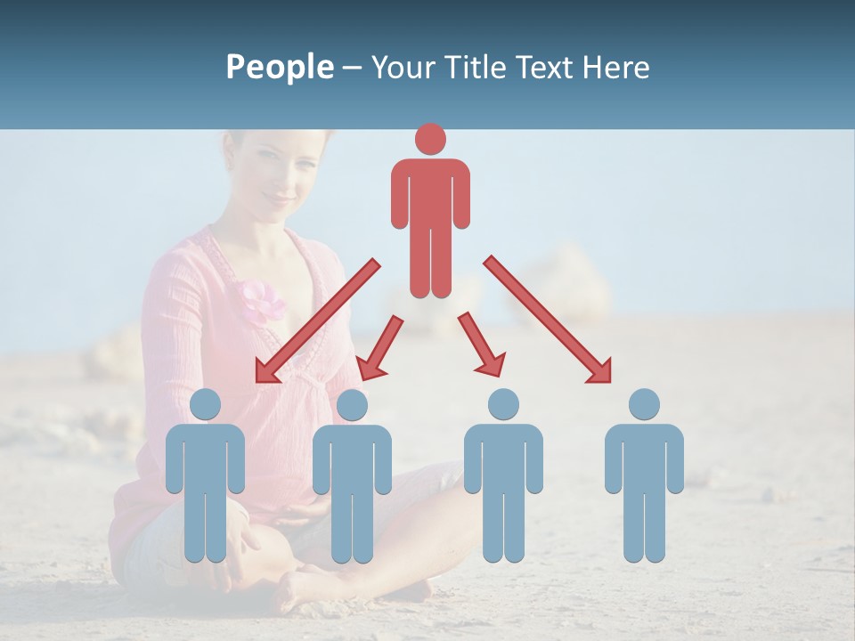 Pregnant Woman By The Sea PowerPoint Template