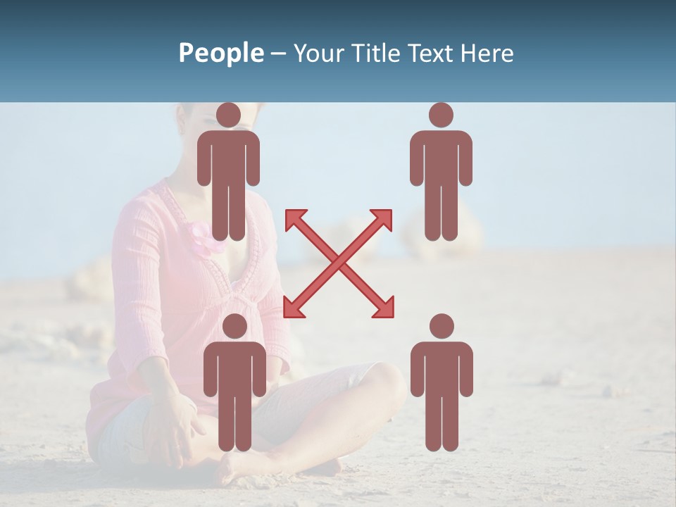 Pregnant Woman By The Sea PowerPoint Template