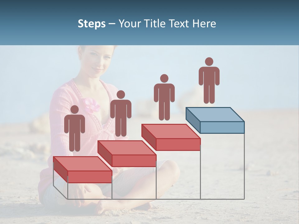 Pregnant Woman By The Sea PowerPoint Template