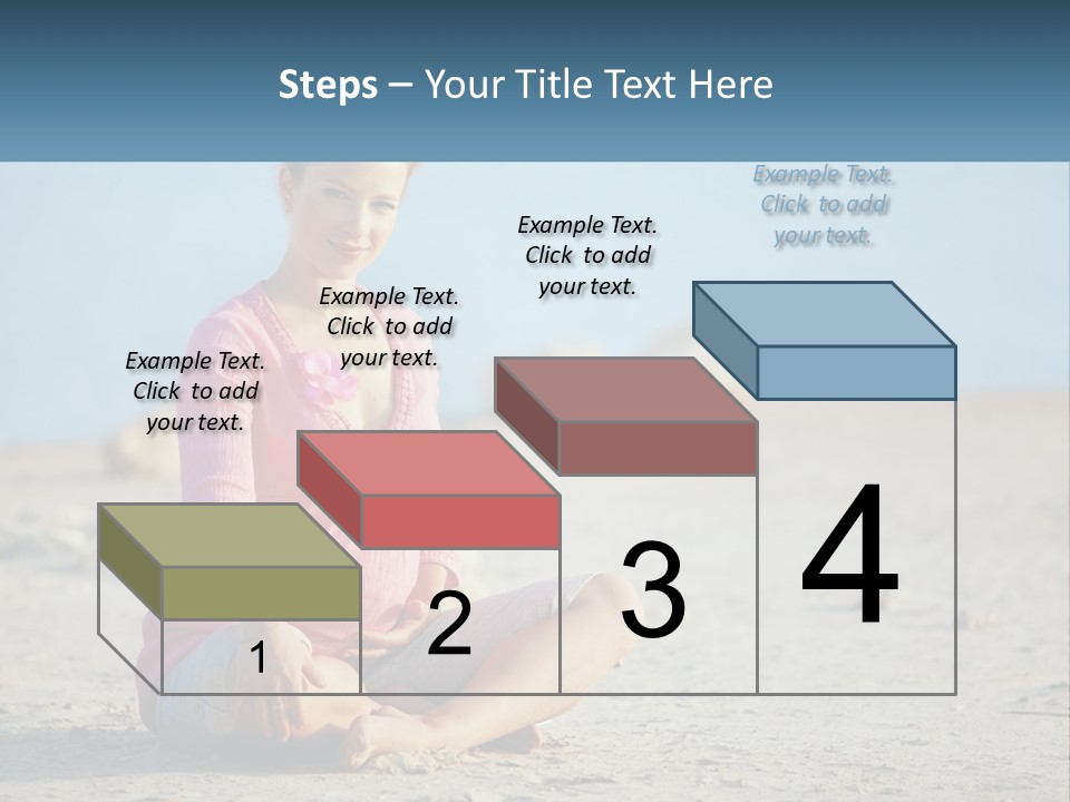 Pregnant Woman By The Sea PowerPoint Template