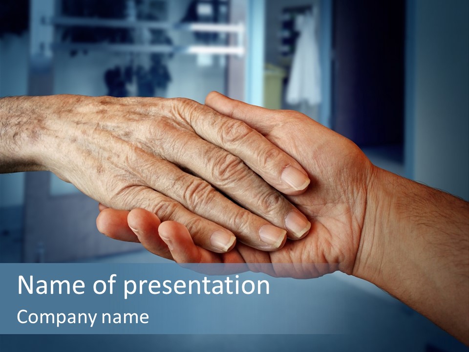 Hands Of Old People PowerPoint Template