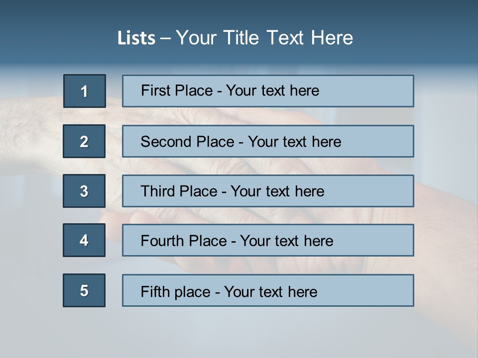 Hands Of Old People PowerPoint Template