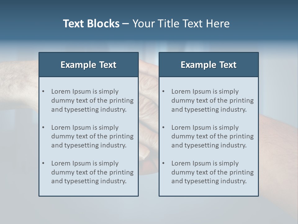 Hands Of Old People PowerPoint Template