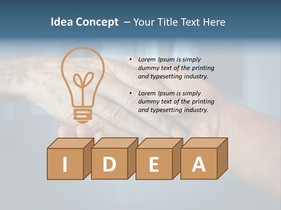 Hands Of Old People PowerPoint Template