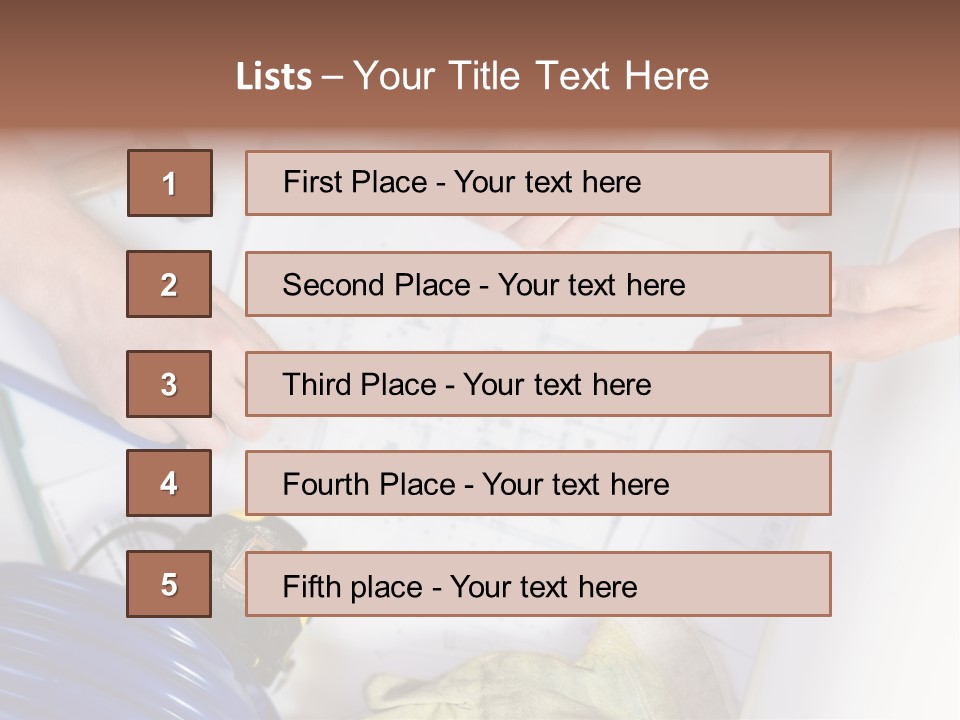 Construction Plan PowerPoint Template