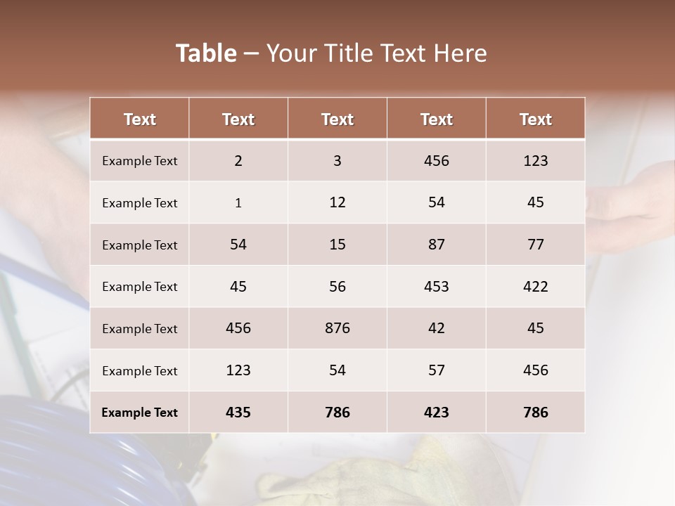 Construction Plan PowerPoint Template