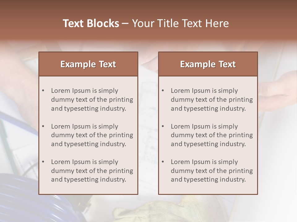 Construction Plan PowerPoint Template