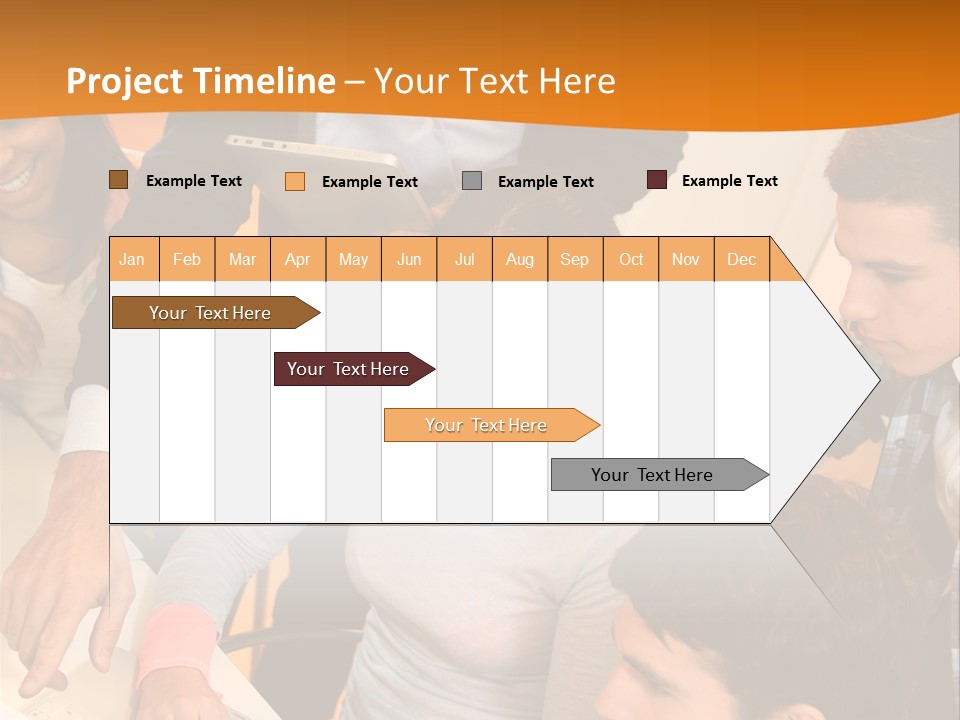 The Team Discusses The Project PowerPoint Template