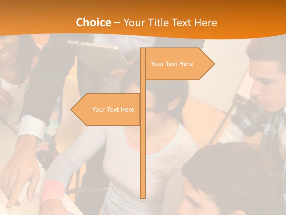 The Team Discusses The Project PowerPoint Template