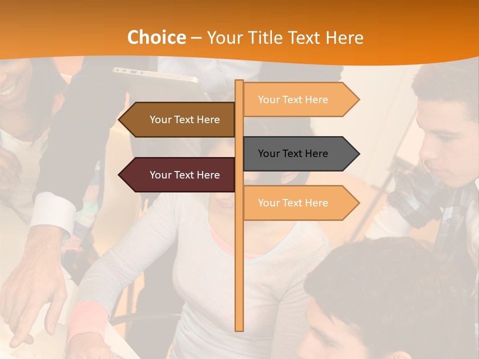 The Team Discusses The Project PowerPoint Template