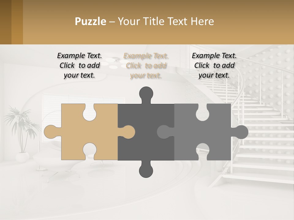 Interior Of A Two-Storey House PowerPoint Template